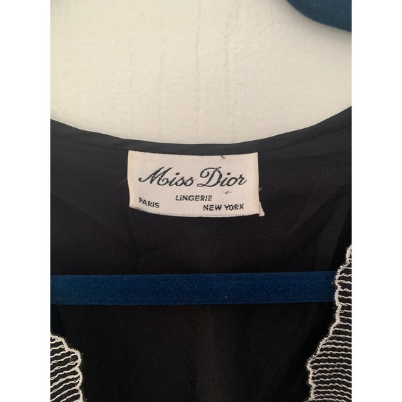 Dior Lingerie Black Embroidered Robe - Picture 8 of 10